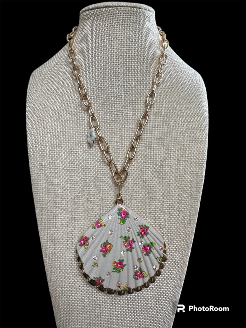 Betsey Johnson Gold-Tone Shell Yeah Necklace